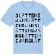 Blue Soul t-shirt med Slättehejan ordlek t-shirt