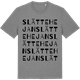 Mid Heather Gray t-shirt med Slättehejan ordlek t-shirt
