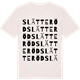 Vintage White t-shirt med Slätteröd ordlek t-shirt