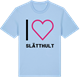 Blue Soul t-shirt med Jag älskar Slätthult t-shirt stort tryck