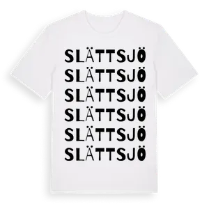 Slättsjö ordlek t-shirt – ekologisk bomull t-shirt från Pinshirt