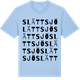 Blue Soul t-shirt med Slättsjö ordlek t-shirt
