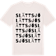 Vintage White t-shirt med Slättsjö ordlek t-shirt