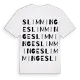 Slimminge ordlek t-shirt