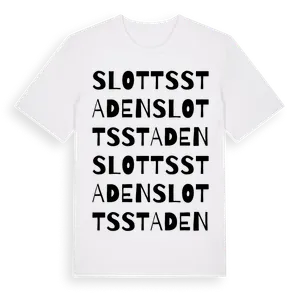 Slottsstaden ordlek t-shirt – ekologisk bomull t-shirt från Pinshirt