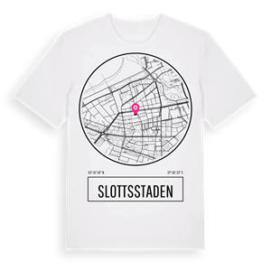 Slottsstaden t-shirt – ekologisk bomull t-shirt från Pinshirt