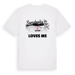 Någon i Slussen älskar mig t-shirt – ekologisk bomull t-shirt från Pinshirt