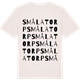 Vintage White t-shirt med Smålatorp ordlek t-shirt