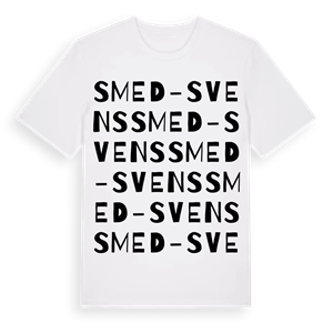 Smed-Svens ordlek t-shirt – ekologisk bomull t-shirt från Pinshirt
