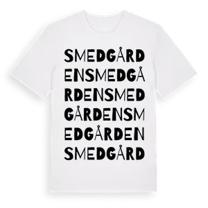Smedgården ordlek t-shirt – ekologisk bomull t-shirt från Pinshirt