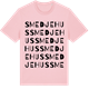Pink Cotton t-shirt med Smedjehus ordlek t-shirt