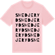 Pink Cotton t-shirt med Smedjeryd ordlek t-shirt