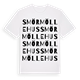 Smörmöllehus ordlek t-shirt