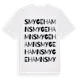 White t-shirt med Smygehamn ordlek t-shirt
