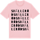 Pink Cotton t-shirt med Snälleröd ordlek t-shirt