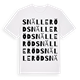 White t-shirt med Snälleröd ordlek t-shirt