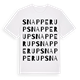 Snapperup ordlek t-shirt