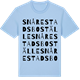 Blue Soul t-shirt med Snårestads boställe ordlek t-shirt