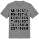 Mid Heather Gray t-shirt med Snårestads boställe ordlek t-shirt