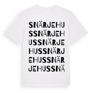Snärjehus ordlek t-shirt – ekologisk bomull t-shirt från Pinshirt