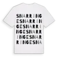 Snarringe ordlek t-shirt