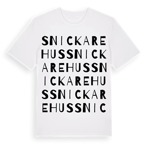 Snickarehus ordlek t-shirt – ekologisk bomull t-shirt från Pinshirt