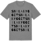 Mid Heather Gray t-shirt med Snilabygget ordlek t-shirt