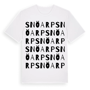 Snöarp ordlek t-shirt – ekologisk bomull t-shirt från Pinshirt