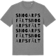Mid Heather Gray t-shirt med Snogarpsfält ordlek t-shirt
