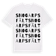Snogarpsfält ordlek t-shirt