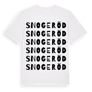 Snogeröd ordlek t-shirt – ekologisk bomull t-shirt från Pinshirt