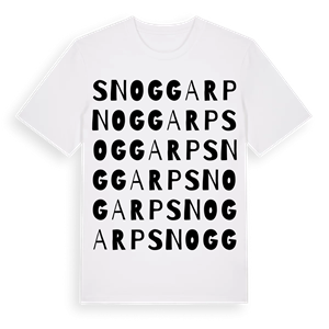 Snoggarp ordlek t-shirt – ekologisk bomull t-shirt från Pinshirt