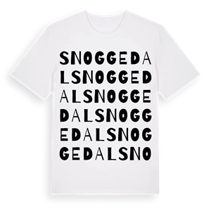 Snoggedal ordlek t-shirt – ekologisk bomull t-shirt från Pinshirt