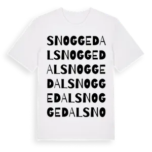 Snoggedal ordlek t-shirt – ekologisk bomull t-shirt från Pinshirt