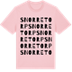 Pink Cotton t-shirt med Snorretorp ordlek t-shirt