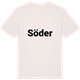 Vintage White t-shirt med Söder fetstil t-shirt