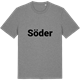 Mid Heather Gray t-shirt med Söder fetstil t-shirt