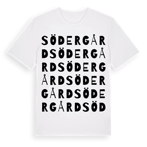 Södergård ordlek t-shirt – ekologisk bomull t-shirt från Pinshirt