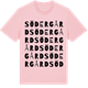 Pink Cotton t-shirt med Södergård ordlek t-shirt
