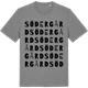 Mid Heather Gray t-shirt med Södergård ordlek t-shirt