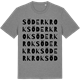 Mid Heather Gray t-shirt med Söderkrok ordlek t-shirt