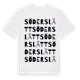 White t-shirt med Söderslätt ordlek t-shirt