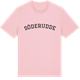 Pink Cotton t-shirt med Söderudde böjd t-shirt