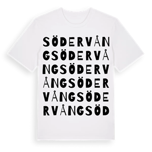 Södervång ordlek t-shirt – ekologisk bomull t-shirt från Pinshirt