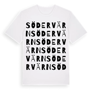 Södervärn ordlek t-shirt – ekologisk bomull t-shirt från Pinshirt