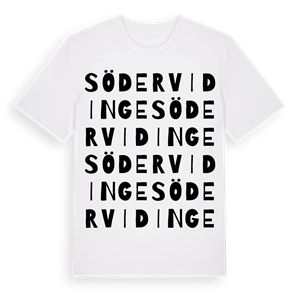 Södervidinge ordlek t-shirt – ekologisk bomull t-shirt från Pinshirt