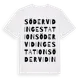 White t-shirt med Södervidinge Station ordlek t-shirt