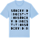 Blue Soul t-shirt med Södervidinge station ordlek t-shirt