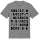 Mid Heather Gray t-shirt med Södervidinge station ordlek t-shirt