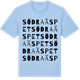 Blue Soul t-shirt med Södra Äspet ordlek t-shirt